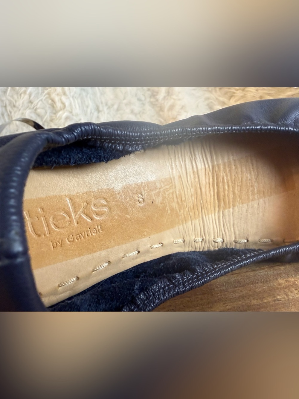 Tieks California Navy size 8 - Picture 10 of 11
